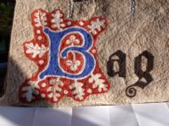 Bag with Illuminated Lettering